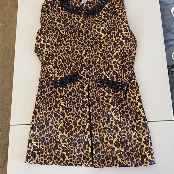 RARE Leopard Print Over Coat | Embellished Collar & Sleeves | Statement Piece - Picture 2 of 13